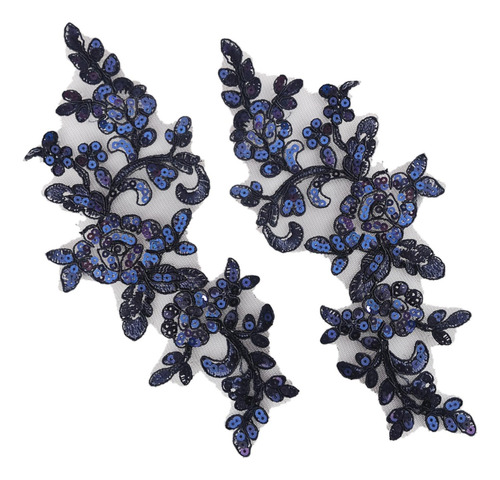 2 Uds Apliques De Flores De Encaje Adornos De Encaje Para