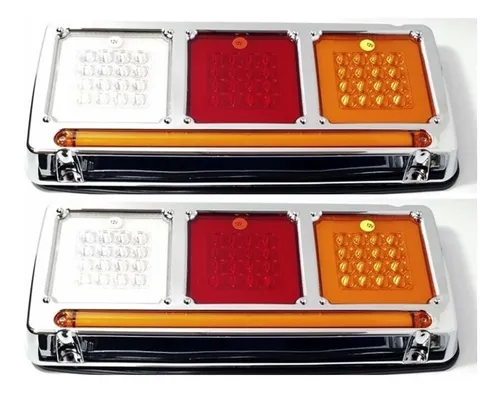 Stop Led Triple Camión Turbo Plano Neon Multivoltaje Juego