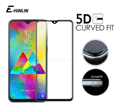 Vidrio Templado Curvo 5d Samsung A10 M10 A10s Full Adhesivo