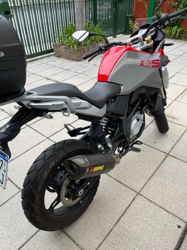 Moto Bmw G 310 Gs 2018 Gris Roja Titular Accesorios Nuevas