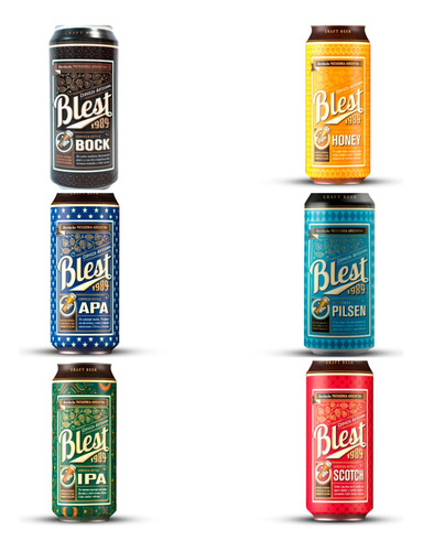 Cerveza Blest Mix X6 Latas De 473cc