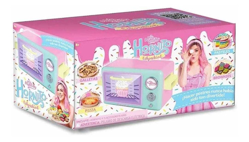 Microondas de juguete Mattel Mis pastelitos Eshpeshial mis pastelitos color rosa claro con luz