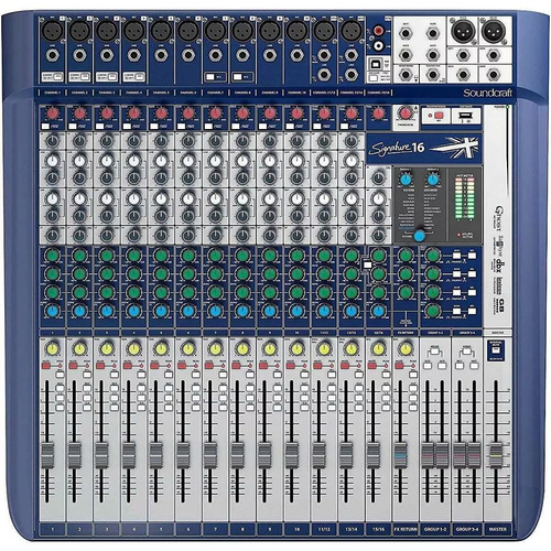 Mesa De Som Soundcraft Signature 16