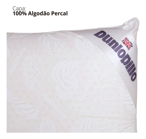 Travesseiro Dunlopillo Basic Soft - 100% Látex - Macio