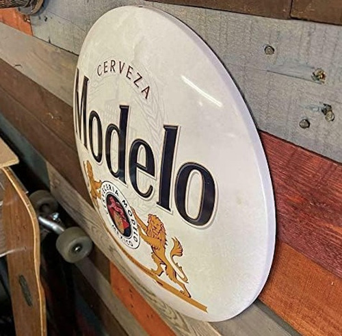 Letrero Anuncio Poster Metal Modelo Dome Pub Cueva Man Cave Redondo