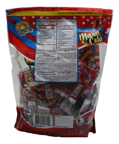 Paleta Mara Cola 320g Envasada - Dulces Mara