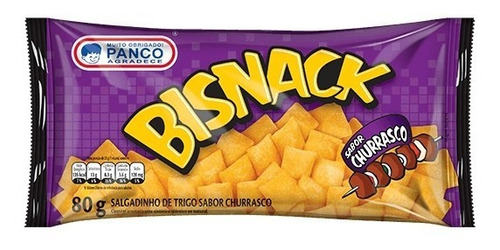 Salgadinho Bisnack Sabor Churrasco Panco 80grs