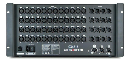 Expansor de áudio Gx portátil Allen & Heath Gx4816 Plugs Dx