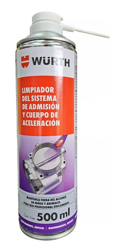 Limpiador Cuerpo De Aceleracion Wurth 500 Ml