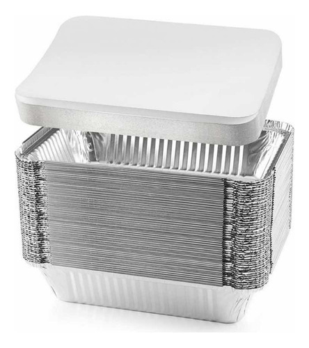 Envase Desechable Aluminio C30 (20 Unidades) Con Tapa