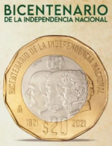 Nueva Moneda 20 Pesos Bicentenario De La Independencia Y Mas