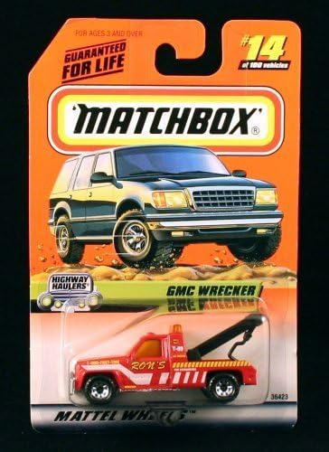 Matchbox Gmc Wrecker Red Motor Sports Series Vehicle Basic
