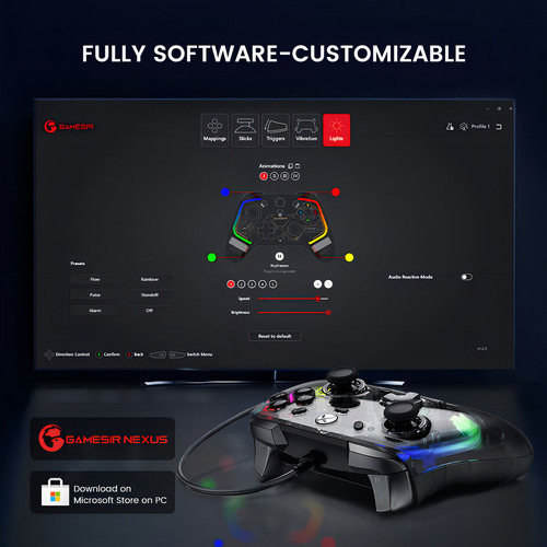 Gamesir Kaleid Wired Controller For Xbox/pc Negro