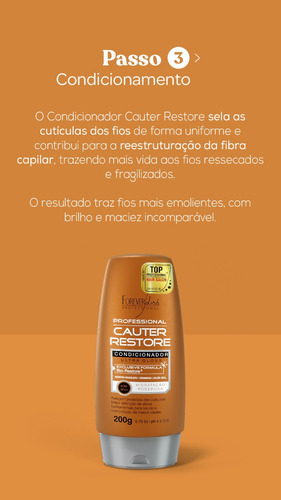 Forever Liss Cauter Restore Condicionador Ultra Gloss 200g