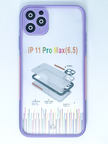 Carcasa Reforzada Para iPhone 11 Pro Max + Mica Vidrio