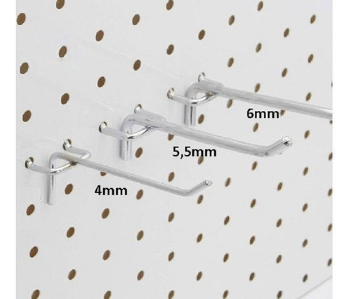 Gancho Blister 20cm Pa Lamina Perforada (4 Mm, 5,5 Mm, 6mm).