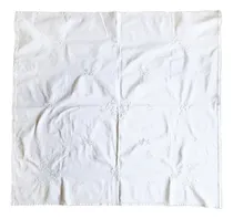 Comprar Mantel Antiguo Carpeta De Hilo Bordado En Blanco 1,20x1,10 M