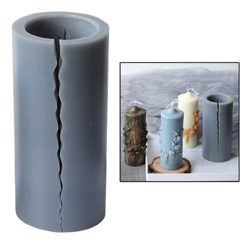 Imagen 3 de 12 de Molde Para Hacer Jabón En Forma De Vela De Silicona 3d Para