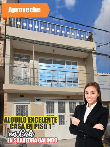 Imagen 1 de 14 de Alquilo Casa En Primer Piso Amplia Con Local Garaje En Barrio Saavedra Galindo