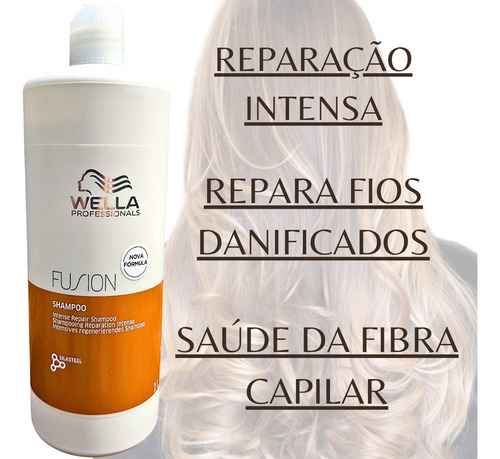 Wella Professionals Fusion Shampo 1l Máscara 500ml