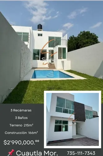 Casa En Cuautla Morelosnueva