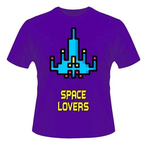 Playera Space Invaders Space Love Videojuego Clásico L001