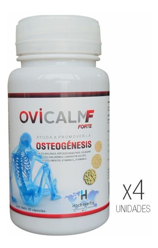Calcio Biológico + Vit D3 + Vit K - Ovicalm F - Pack 4 Meses