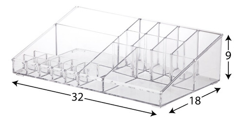 Imagem 2 de 4 de Organizador Maquiagem Acrílico 32cm Paramount