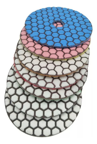 X Juego De 4 Almohadillas De Diamante Para Pulir En Seco Y