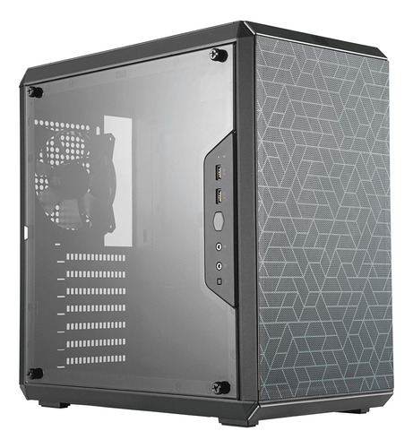 Caja Atx Mini Tower Pantalla Panel Lateral Completo Limpio