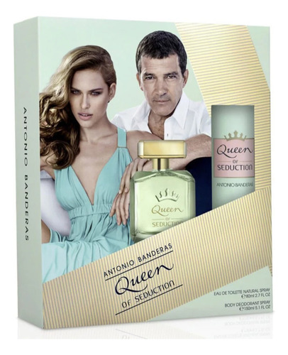 Set Queen Seduction Perfume 80ml + Desodorante Corporal Dama