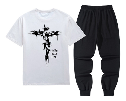 Camiseta De Verano Con Estampado De Pantalones Largos Con Es