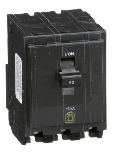 Interruptor Termomagnético Qo350 Square D 3p 50a Enchufable