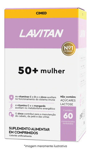 Suplemento Vitamínico Mineral Lavitan Mujer 50+