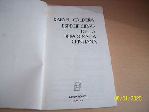 Rafael Caldera. Especificidad Democracia Cristiana, 1977 (Usado)