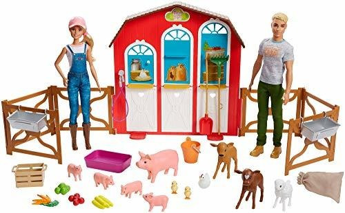 Set De Juego Barbie Sweet Orchard Farm Barn Con Barbie Y Ke