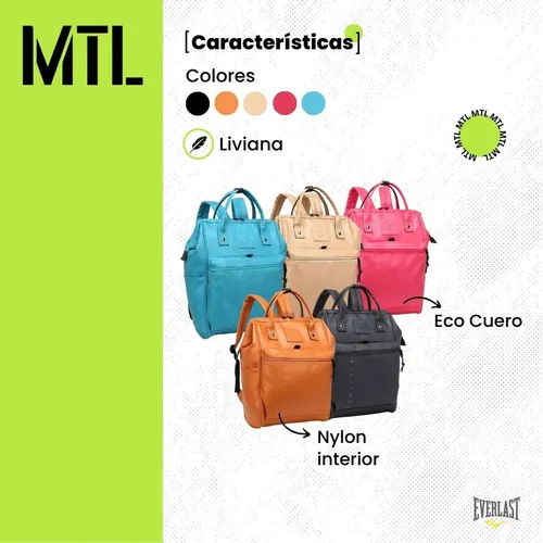 Mochilas everlast ecocuero sale