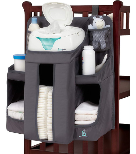 Organizador Para Habitacion De Bebe Color Gris Hiccapop 