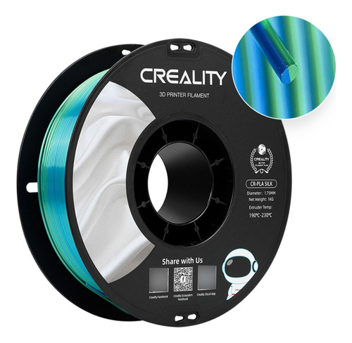 Filamento Creality Crsilk Pla Duo-bicolor Várias Cores 1kg