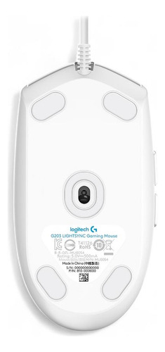 Mouse Gaming Logitech G203 Lightsync Blanco