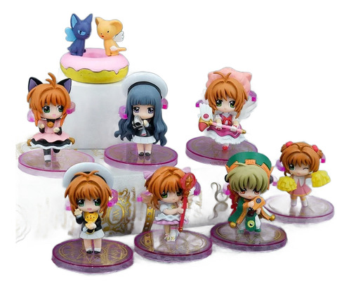 Sakura Card Captor Set De 8 Figuras 5 A 7 Cm De Alto