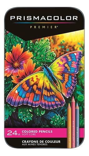 Lápices De Colores Premier Prismacolor Núcleo Suave 24 Unida