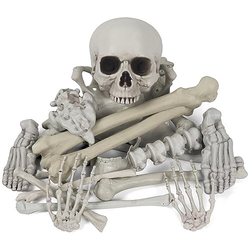 Bolsa De Huesos Halloween, Esqueleto Tamaño Decoració...