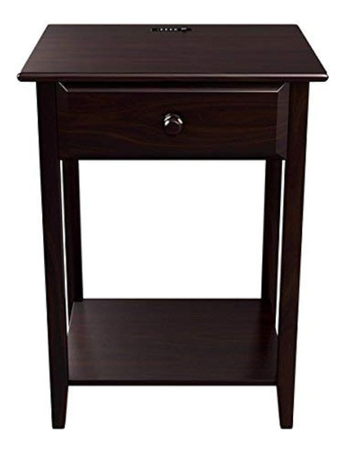 Stonyedge Night Stand End Mesa De Acento Con Puerto Usb Espr