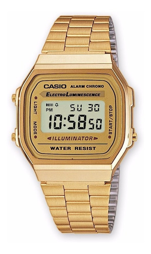 Reloj Casio Unisex A168wg Dorado Plateado 100% Original