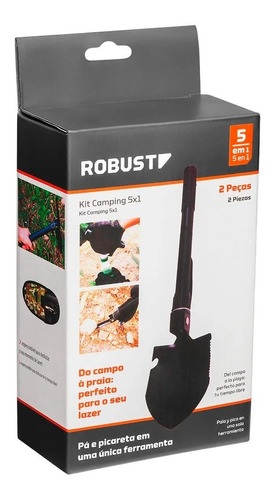Imagem 6 de 7 de Pá Tática Multifuncional Dobrável 5x1 Camping Gedore Robust