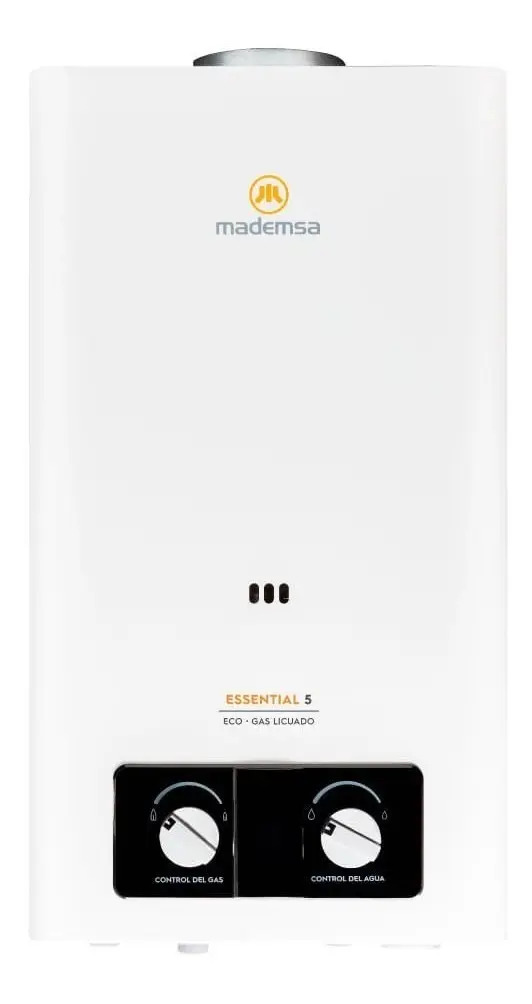 Calefont Gas Licuado 5 Litros Tiro Natural Essential 5 Eco