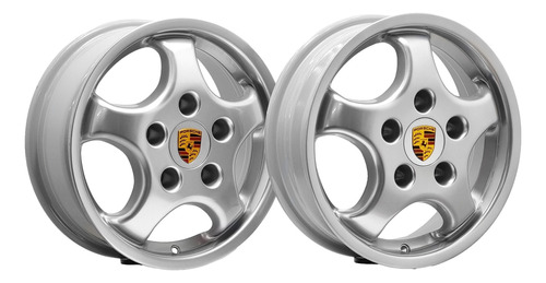 Rodas Porsche Cup 1 Aro 15 Duas Tala 4,5 E Duas 5,5 5x130