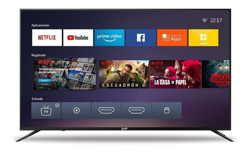 Imagen 1 de 1 de Television Led Smart Ghia Uhd 65 4k 3hdmi 2usb Rca 60hz Opt