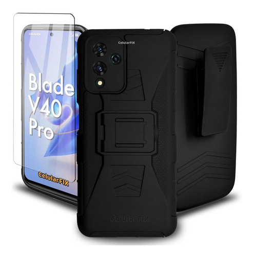 Funda Protector P/ Blade V40 Pro, Uso Rudo Clip C/ Mica